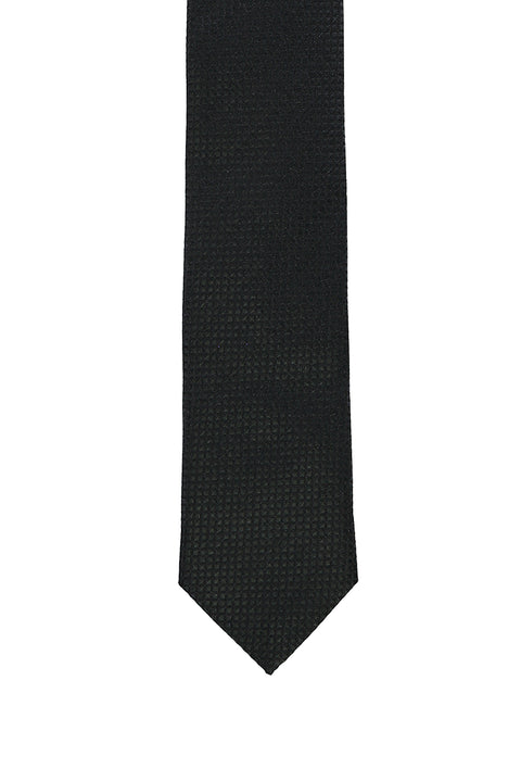 Black Patterned Tie