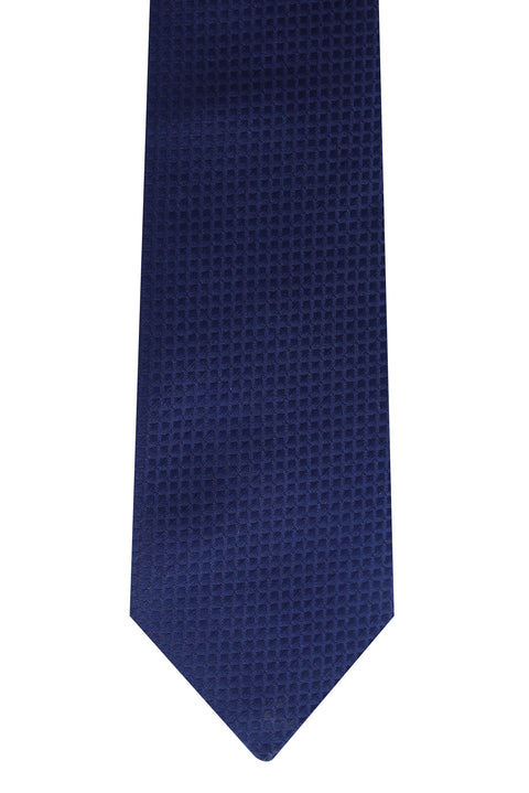 Dark Navy Patterned Tie