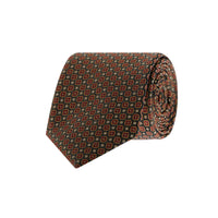 Medium Brown Patterned Tie