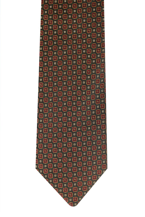 Medium Brown Patterned Tie