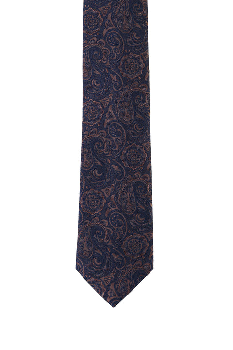 Medium Brown Patterned Tie