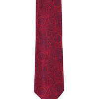 Coral Red Patterned Tie