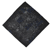 Black Patterned Handkerchief