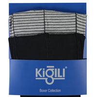 Black 2-Pack Striped Supreme Boxer Set