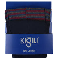 Medium Navy Blue 2-Pack Striped Supreme Boxer Shorts Set