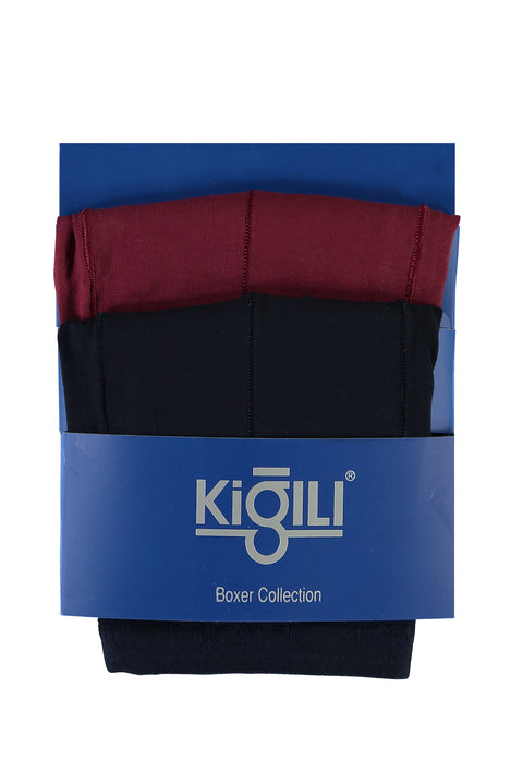 Medium Navy 2-Pack Plain Supreme Boxer Shorts