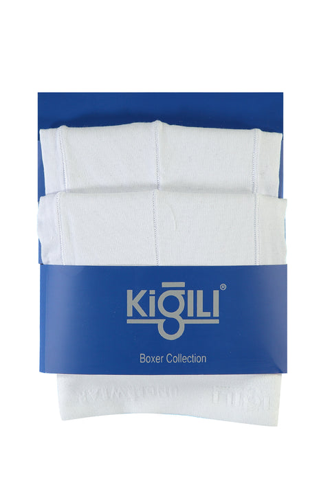 White Plus Size 2-Pack Cotton Supreme Boxer Shorts