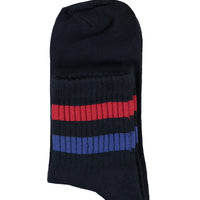 Medium Navy Blue Sports Ankle Socks