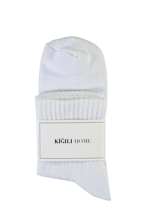 White Sports Ankle Socks