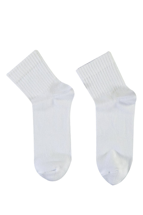 White Sports Ankle Socks
