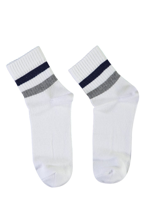 White Sports Ankle Socks