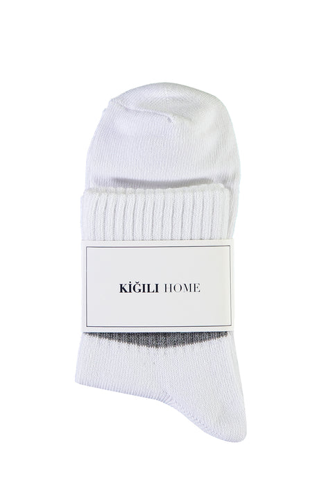 White Sports Ankle Socks