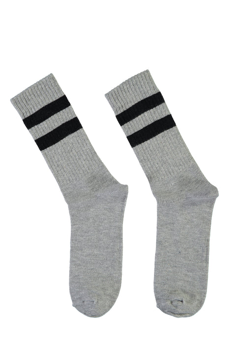 Medium Grey Melange Sports Socks