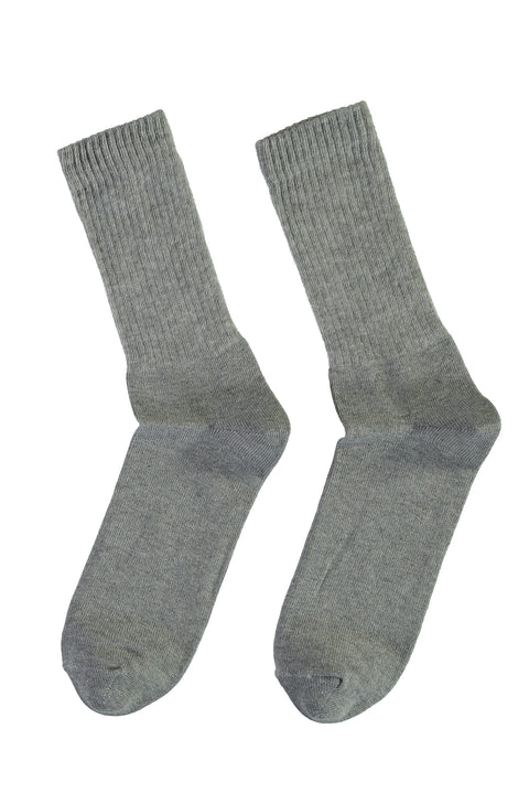 Medium Grey Melange Sports Socks