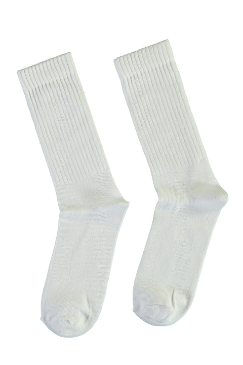 White Sports Ankle Socks