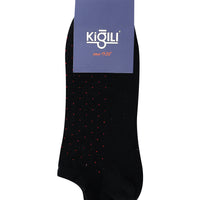Black KGL 2-Pack Cotton Polka Dot Ankle Socks