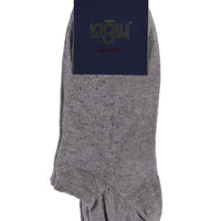 Light Grey Melange 2-Pack Patterned Sock Set