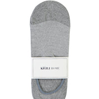Light Grey Melange Cotton Loafer Socks