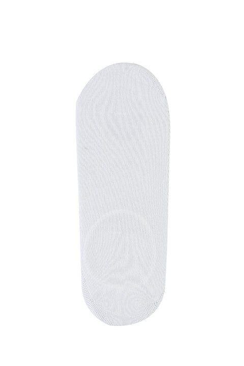 White Cotton Loafer Socks