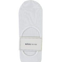 White Cotton Loafer Socks