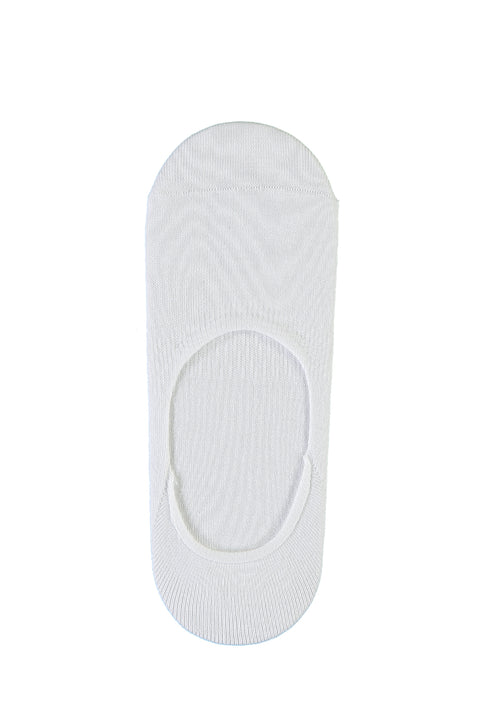White Cotton Loafer Socks