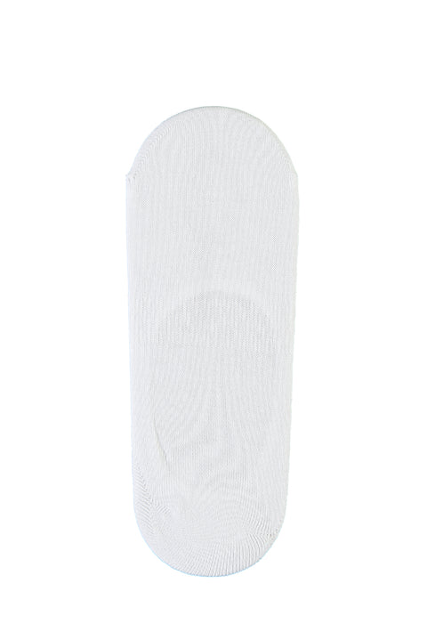 White Cotton Loafer Socks