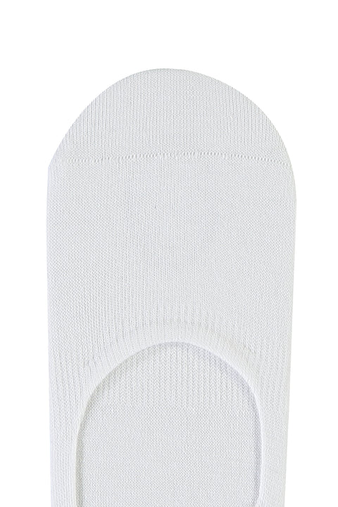 White Cotton Loafer Socks