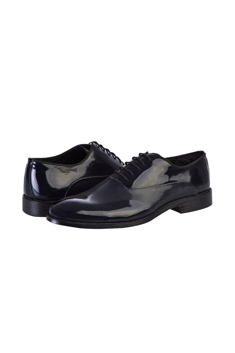 Dark Navy Classic Patent Leather Shoes