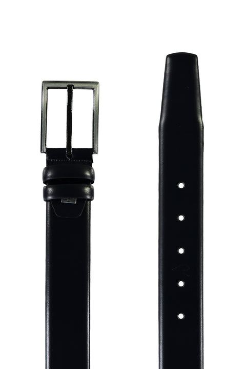 Dark Navy Classic Leather Belt