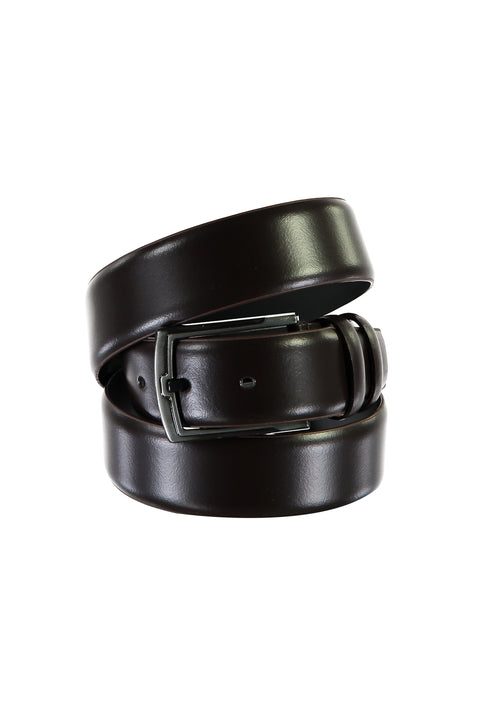 Dark Brown Classic Leather Belt