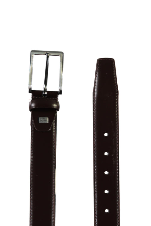 Dark Brown Plus Size Classic Leather Belt