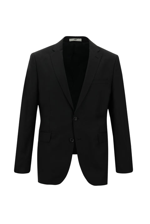 Black 7 Drop Slim Fit Narrow Cut Wool Suit