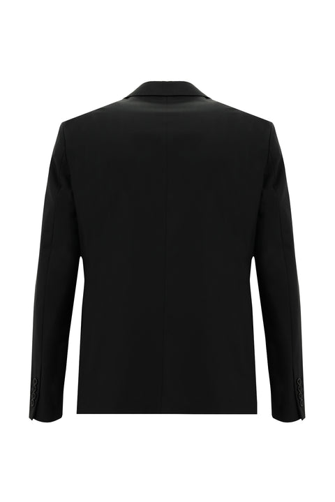 Black 7 Drop Slim Fit Narrow Cut Wool Suit