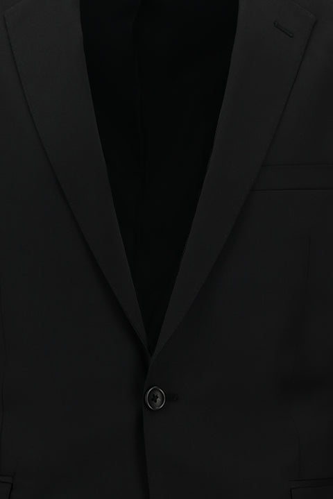 Black 7 Drop Slim Fit Narrow Cut Wool Suit
