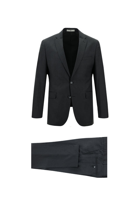 Medium Anthracite 7 Drop Slim Fit Narrow Cut Wool Suit