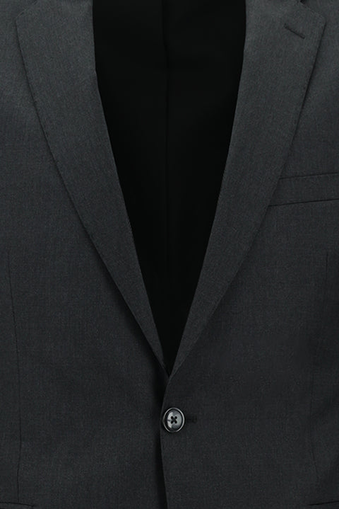 Medium Anthracite 7 Drop Slim Fit Narrow Cut Wool Suit