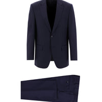 Dark Navy 4-Drop Relaxed Fit Wool Suit