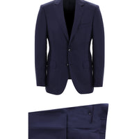 Dark Navy 7 Drop Slim Fit Narrow Cut Wool Suit