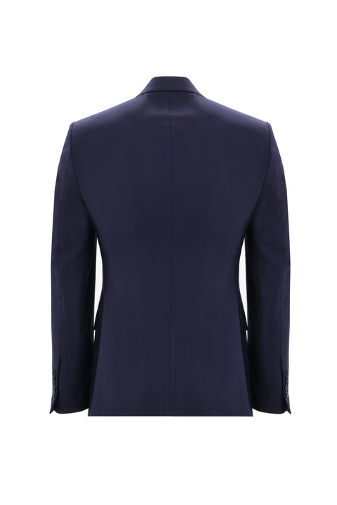 Dark Navy 7 Drop Slim Fit Narrow Cut Wool Suit