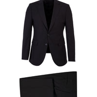 Black 7 Drop Slim Fit Antibacterial Suit