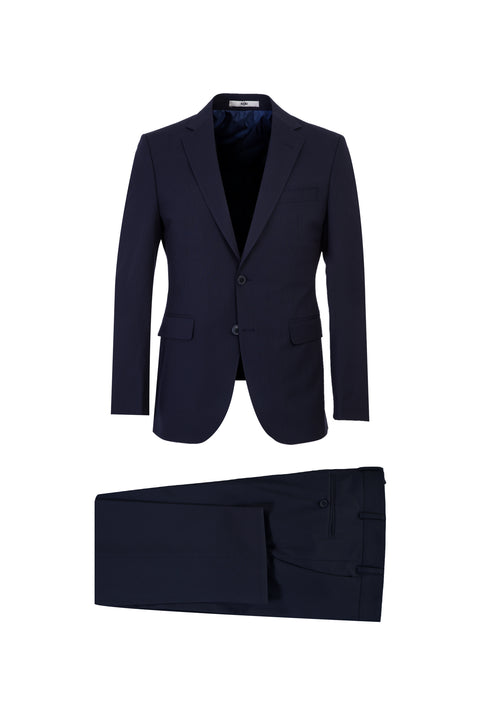 Koyu Lacivert 7 Drop Slim Fit Dar Kesim Antibakteriyel Takım Elbise