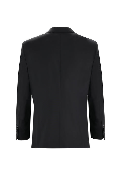 Black 4-Drop Relaxed Fit Suit