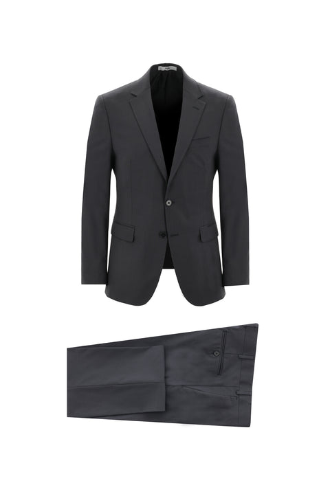 Dark Gray 7 Drop Slim Fit Narrow Cut Suit