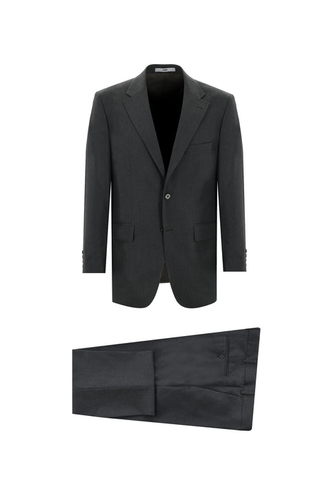 Dark Gray 4-Drop Relaxed Fit Suit