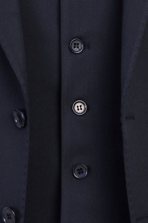Dark Navy 7 Drop Slim Fit Suit with Vest