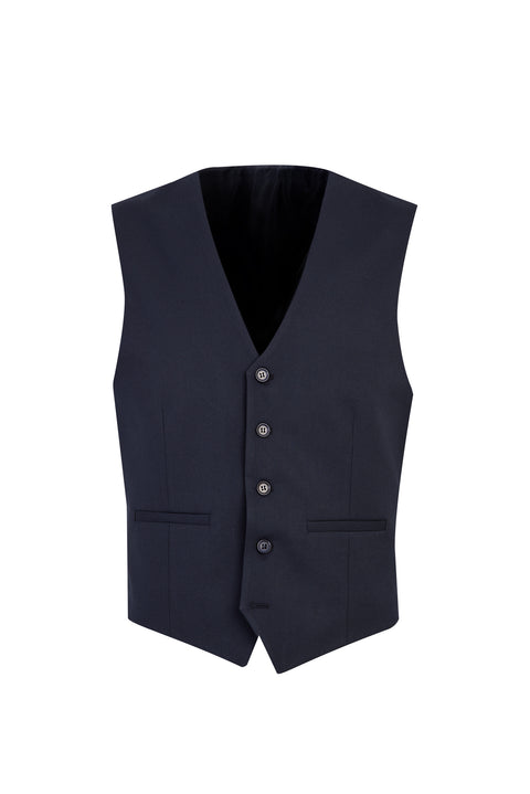 Dark Navy 6 Drop Regular Fit Standard Cut Suit with Vest