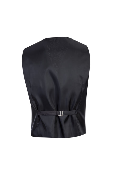 Black 7 Drop Slim Fit Suit with Vest