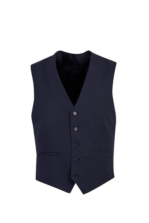 Dark Navy 7 Drop Slim Fit Suit with Vest