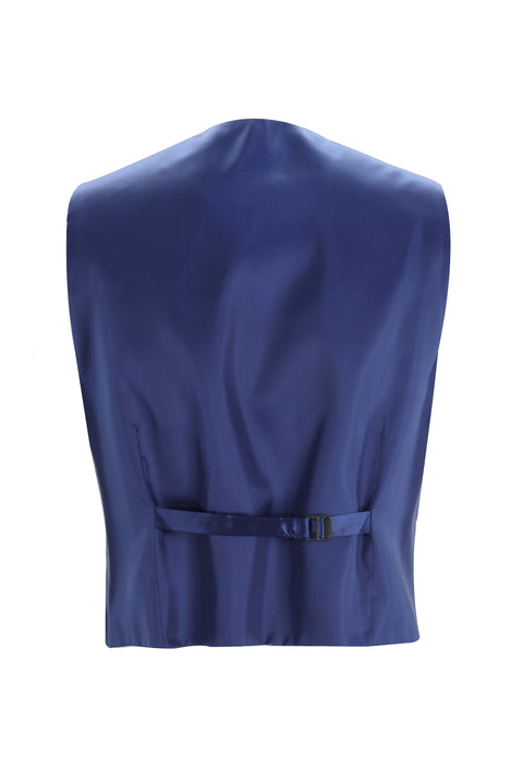 Dark Navy 6 Drop Regular Fit Standard Cut Suit with Vest