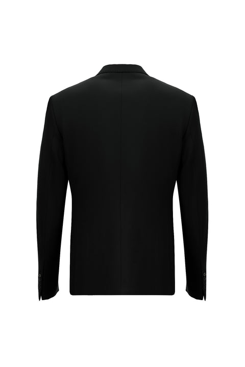 Black 7 Drop Slim Fit Suit with Vest